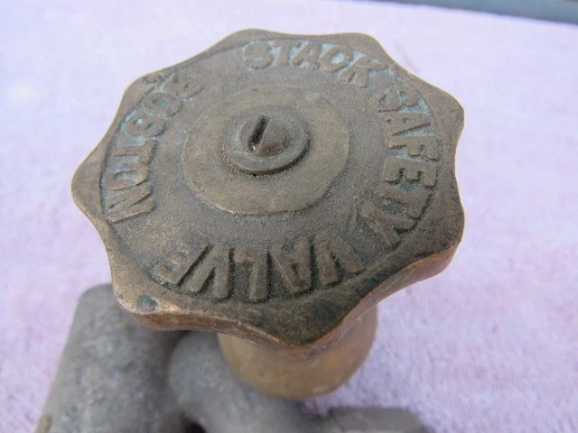 Antique vintage water faucets fittings bronze brass nickel group of 5 1900-1940 - Image 4 of 4