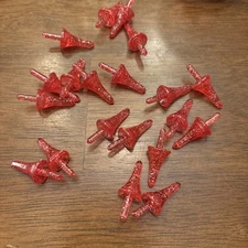 20 Vintage Astro Rocket MINXIE GLO Lights Ceramic Christmas Tree Glitter