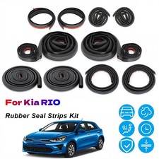 For Kia Rio Q Door Edge Rubber Seal Strip Weather Draft Wind Noise Reduction Kit