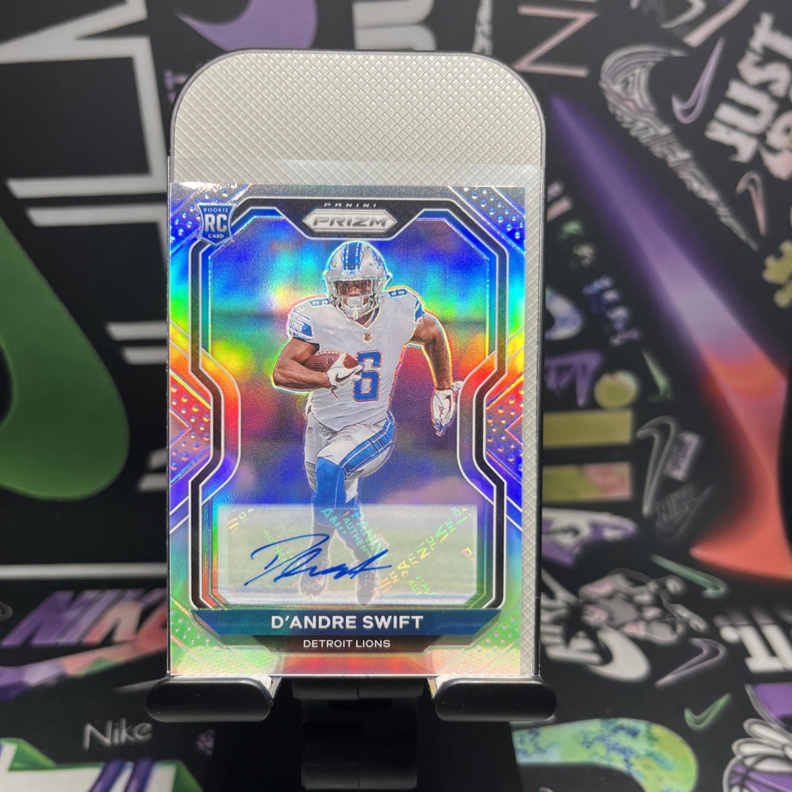 2020-21 Panini Prizm D'Andre Swift Silver Prizm Auto Rookie Rc #358 🔥🔥🔥 Bears