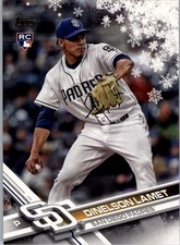 2017 Topps Walmart Holiday Snowflake #HMW122 Dinelson Lamet RC - BB