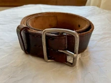 Former Japanese Army original leather belt NCO soldiers WWⅡ military IJA IJN