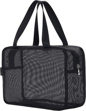 Mesh Shower Caddy Portable Toiletry Tote Gym Bag for College Dorm Bathroom