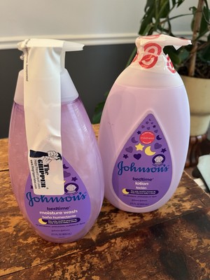 Johnson's Moisturizing Bedtime Baby Body Lotion, 27.1 fl. Oz & Bedtime Body Wash