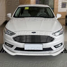FIT 2017-2018 FORD FUSION/MONDEO 3-PIECE PAINTED WHITE FRONT BUMPER BODY KIT LIP