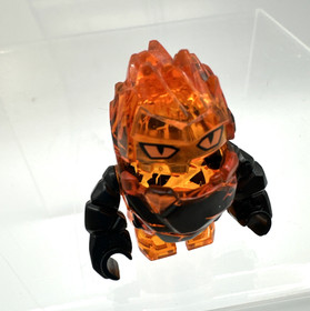 Lego Power Miners Translucent Orange Minifigure: Rock Monster- Firax 8189 8191