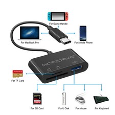 Schlanker schwarzer Kartenleser Multifunktion Kompatibilität für Samsung Gerä