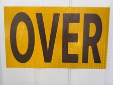 12"x 20" 1 piece Magnetic OVER Sign for Escort/Pilot Car ~ Replace Missing Sign