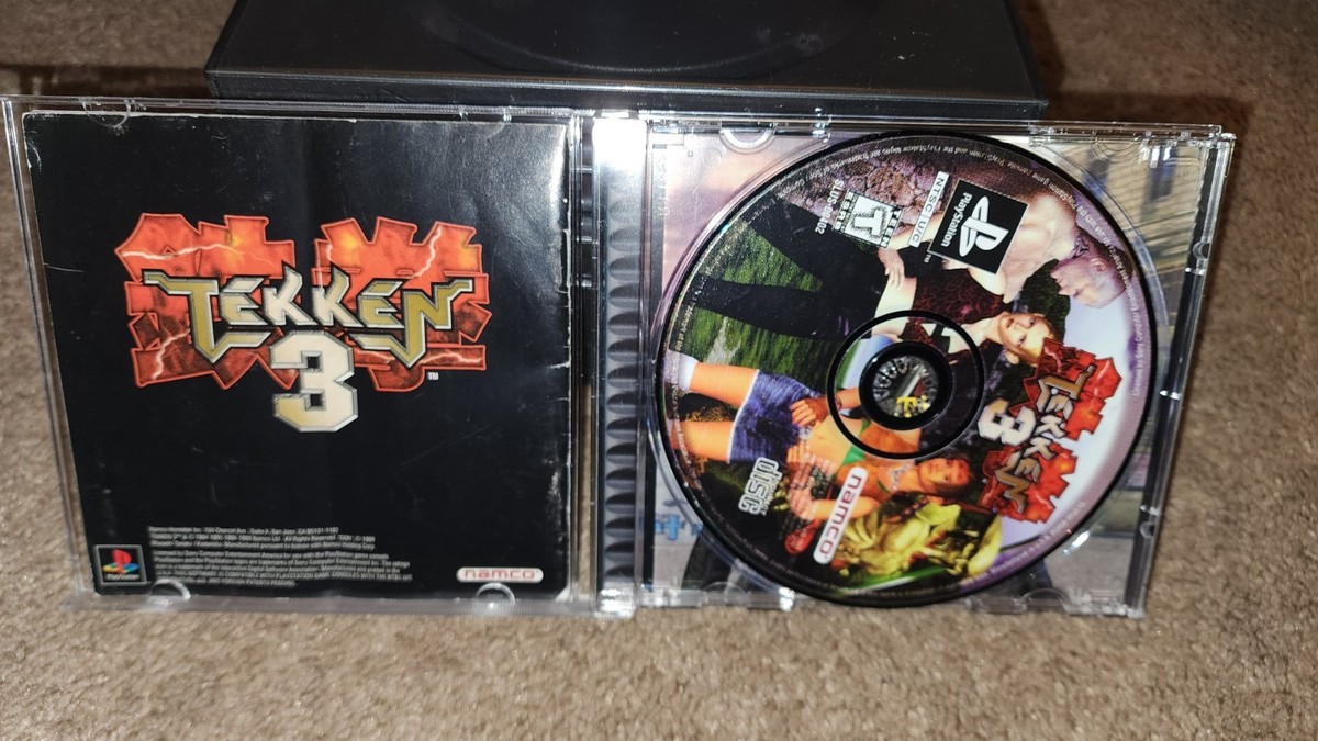 Tekken 3 Sony PlayStation 1 PS1 Black Label Game Complete REG Card