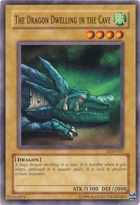 The Dragon Dwelling in the Cave - LOD-037 - Common - Unlimited Edition - Damaged