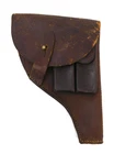 WW1 Savage 1907 Portuguese Military Issued Worn Leather RH Belt AE Holster .32