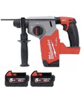 Milwaukee M18FH-0 18V Fuel 4-Mode SDS+ Brushless Hammer Drill With 2 X  5.0Ah 