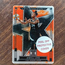 2025 Panini Impeccable WNBA #24 Jewell Loyd Stainless Stars Orange /25