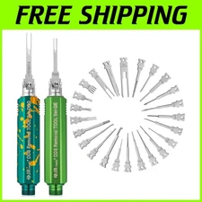 Precision Terminal Removal Tool Kit with 26 Tips for Automotive & Electronics