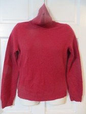 Apt.9 100 Cashmere Red Trtlneck Sweater Sz M