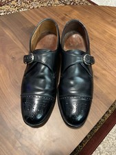 Allen Edmonds 11 B Black Single Monk Strap