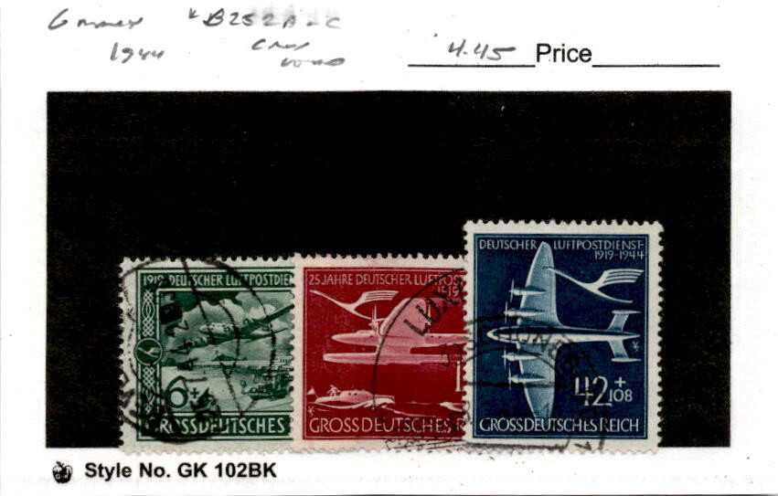 28日限定値下❣️70's German militaly flight Germany, Postage Stamp, #B252A-C Used, 1944 WWII Airplane (AK) | eBay