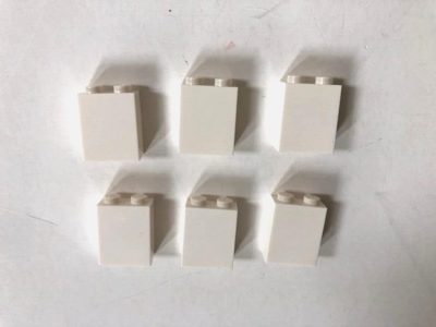 LEGO Parts: 1x2x2 Solid Short Wall, Pillar, Part #3245, White - 6