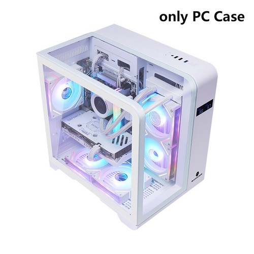 Transparent PC Case With CPU/GPU Temperature LED Display Desktop Computer Tower - Picture 14 of 14