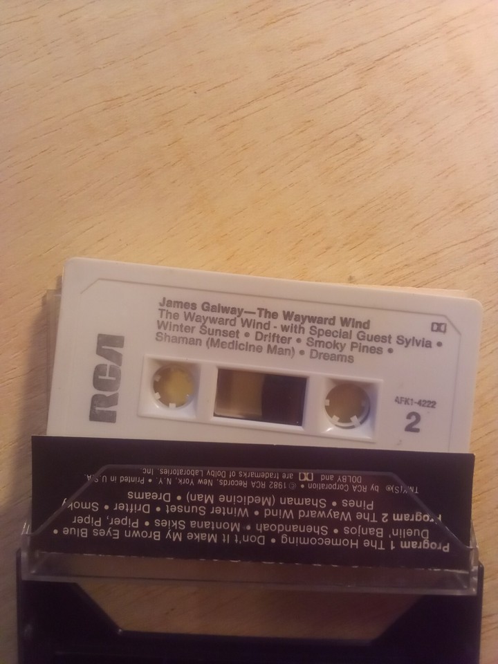 James Galway “The Wayward Wind” Cassette Tape AFK14222 Flute Music