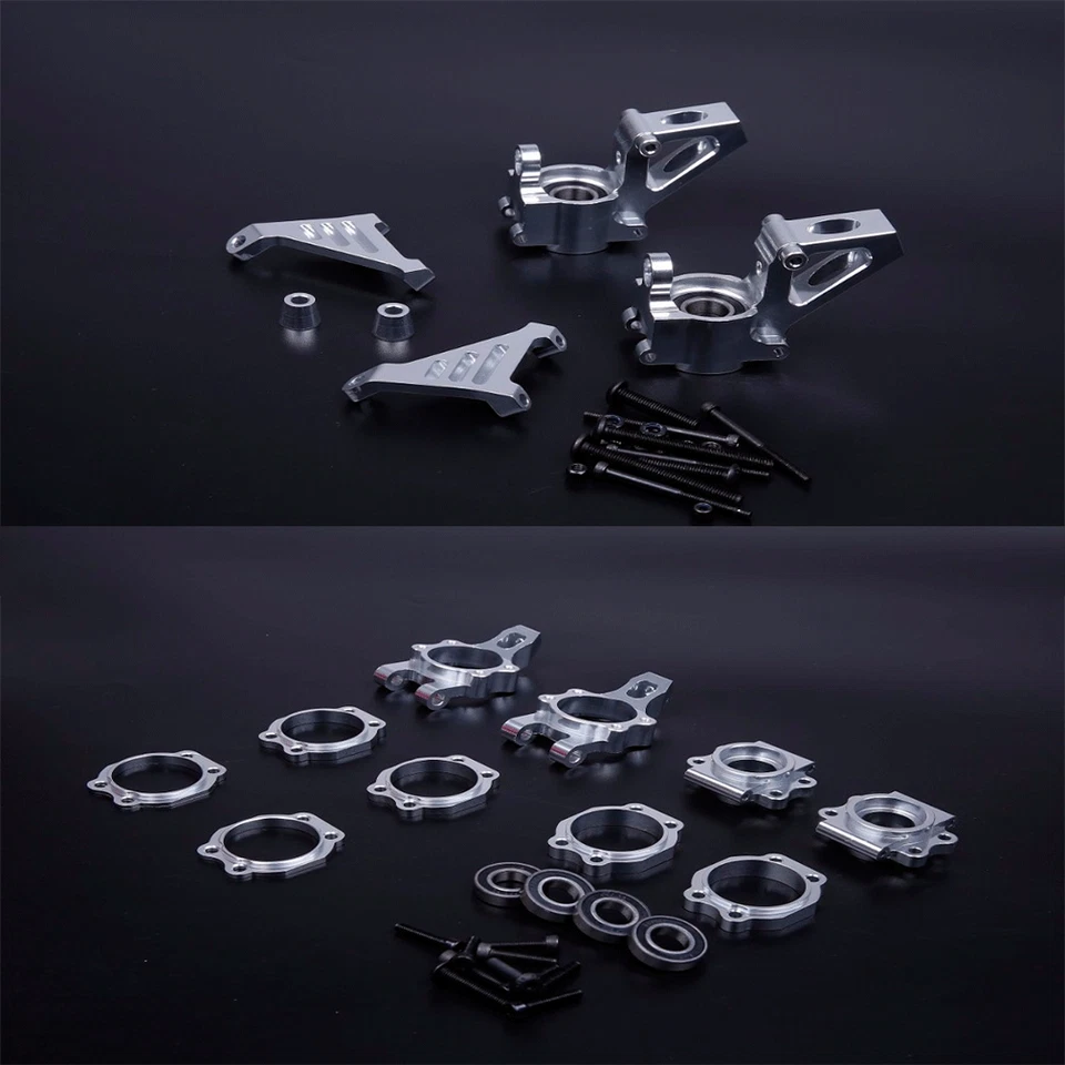 Metall Vorderseite & Rückseite Rad Nabe Träger Kit für 1/5 HPI BAJA 5B 5T 5SC SS - Bild 2 von 2