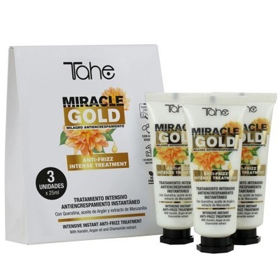 Tahe Miracle Gold Anti-Frizz Intensivpflege 3 x 25 ml