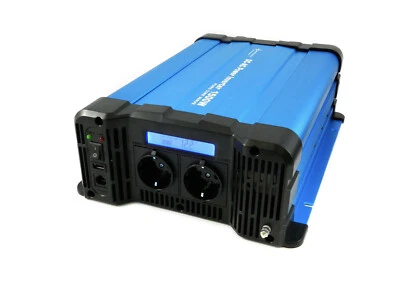 Convertisseur FS1500D 12V 1500/3000 Watt Pur Sinus Bleu Affichage Inverter - Photo 1/4