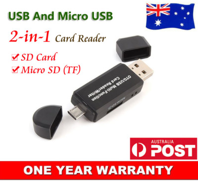 Micro USB Multi-function Memory Card Reader Writter For Mobile Phone Computer AU