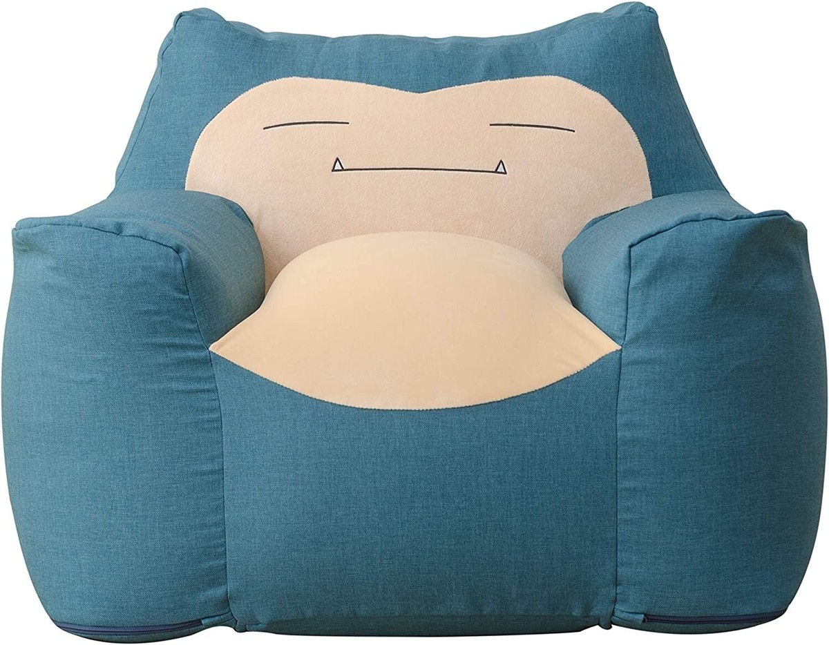 Pokemon Snorlax Cellutane Beads Big Sofa Washable cover dark blue