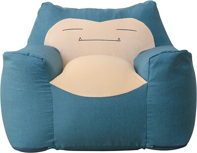 Pokemon Snorlax Cellutane Beads Big Sofa Washable cover dark blue