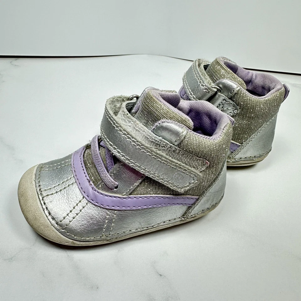 Toddler Girl Size 5M Stride Rite Talley HiTops Shimmer Plus Mermaid Sandal - Image 3 of 4