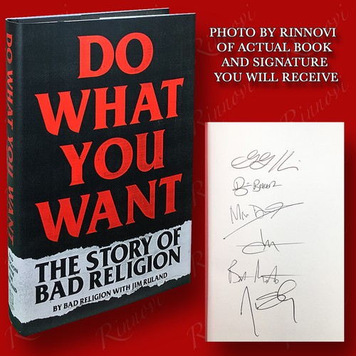 Do What You Want SIGNED Bad Religion (2020,HC,1st/1st) BRAND NEW
