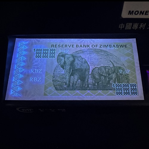 Billetes de cinco octillones de dólares de Zimbabue colección de 10 piezas - Imagen 5 de 8
