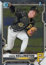 OWEN KELLINGTON BOWMAN CHROME DRAFT 1ST ROOKIE CARD RC PIRATES #BD-120 2021