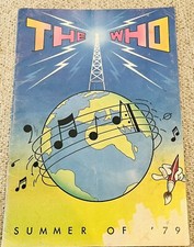 THE WHO SUMMER OF 1979 TOUR PROGRAM DALTRY TOWNSHEND ENTWISTLE
