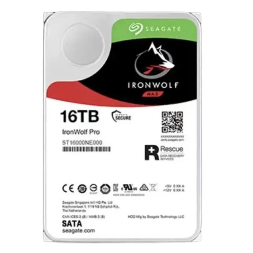 Seagate IronWolf Pro 16TB 3.5" 256M 7200RPM SATA3 NAS Hard Disk ST16000NE000 - Image 2 of 2
