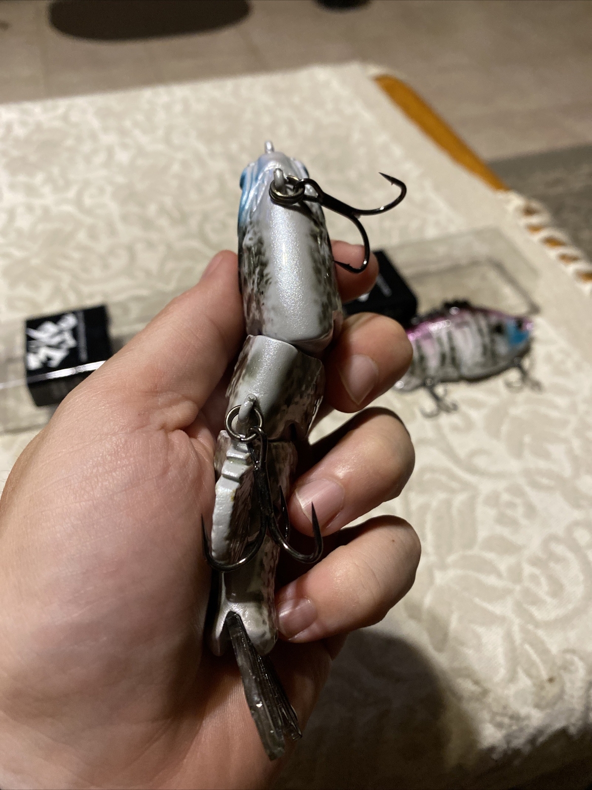 3:16 Lure Co. Swimbait 5 FS Gill Lot Of 2-(1) SS/(1)F BaitWorks Custom Color - Image 4