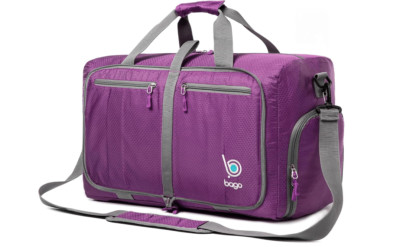 BAGO - Faltbarer Seesack für Reisen (Medium, Lila, 22 Zoll) *VERSANDKOSTENFREI*