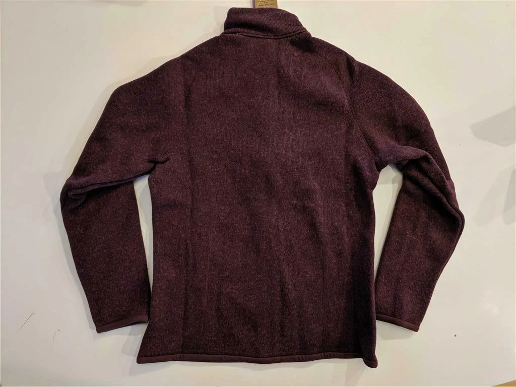 New Patagonia Girls Better Sweater Full Zip Jacket Kids S M Dark Currant