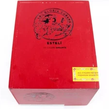 La Gloria Cubana Gigante Esteli Empty Wood Cigar Box 6.5" x 5.25" x 4.25"