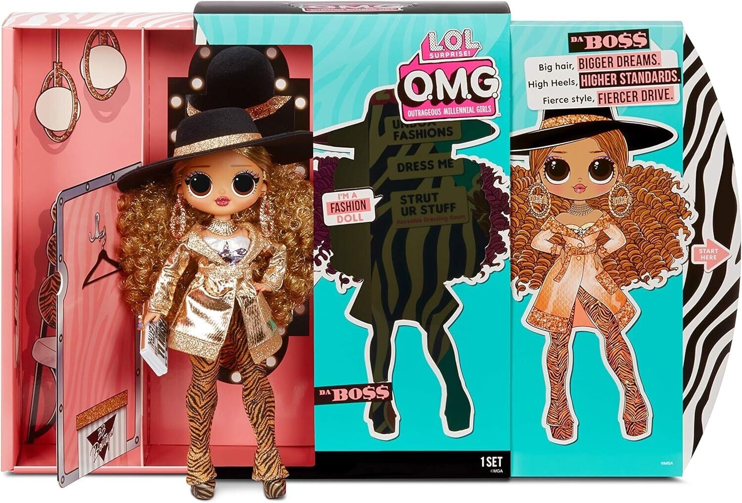 LOL Surprise OMG ~ Da Boss ~ Fashion Doll ~ 20 Surprises ~ Series 3 ~ Brand New!