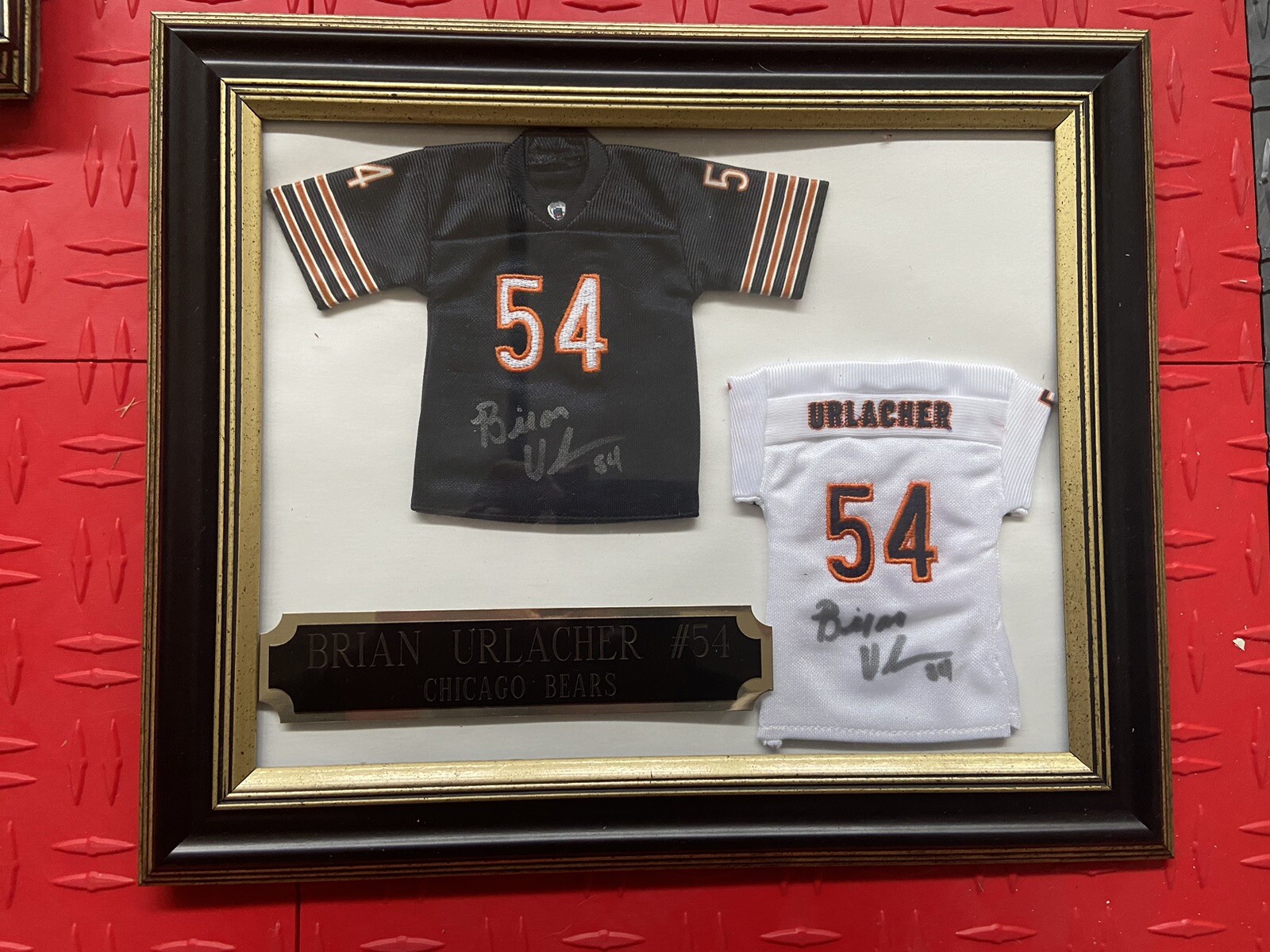 brian urlacher signed mini jersey Framed Rare Item eBay