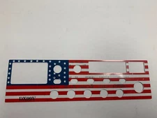 Galaxy DX-99V Metal American Flag Faceplate Galaxy CB Radio  