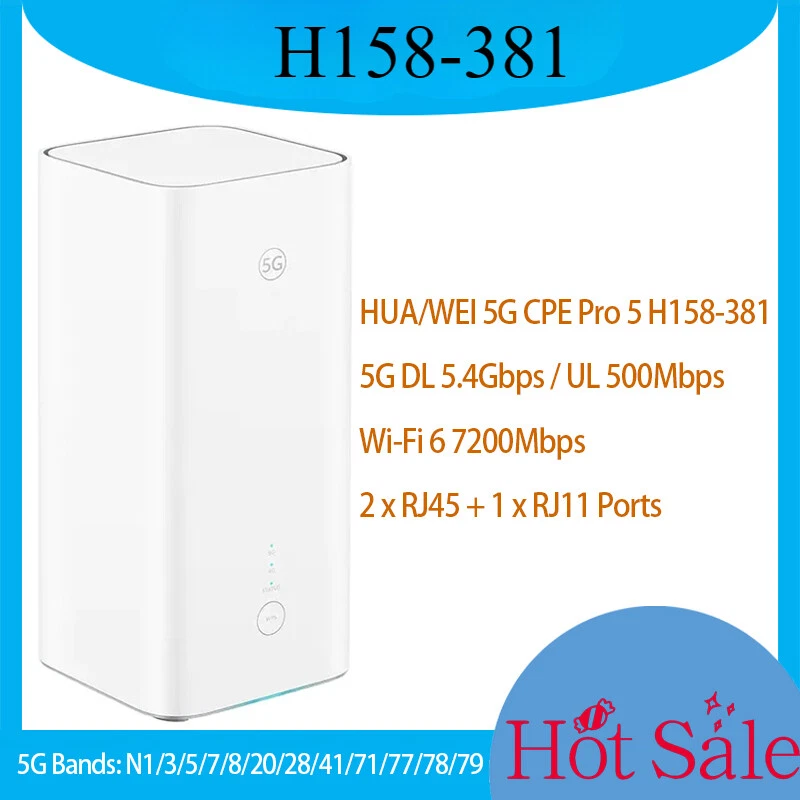 HUAWEI 5.4Gbps H158-381 5G CPE Pro 5 WiFi 6 AX7200 5G Outdoor WiFi Router - Image 3 of 4
