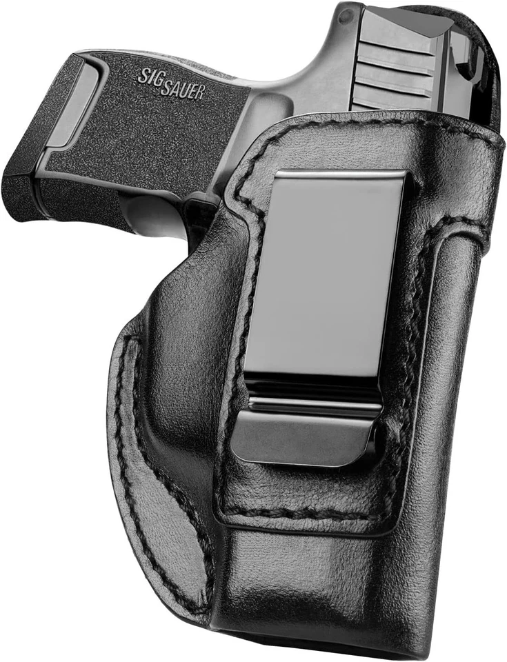 IWB Leather Holster for Sig P365 Nitron/SAS/380/ROSE .380 Micro-Compact Pistol