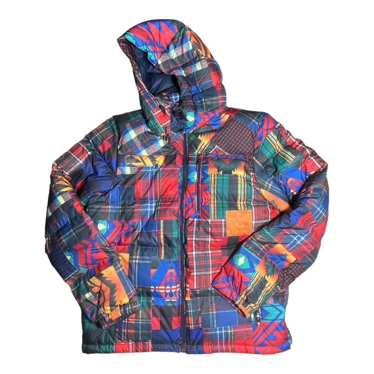 Polo ralph lauren hotsell patchwork puffer jacket