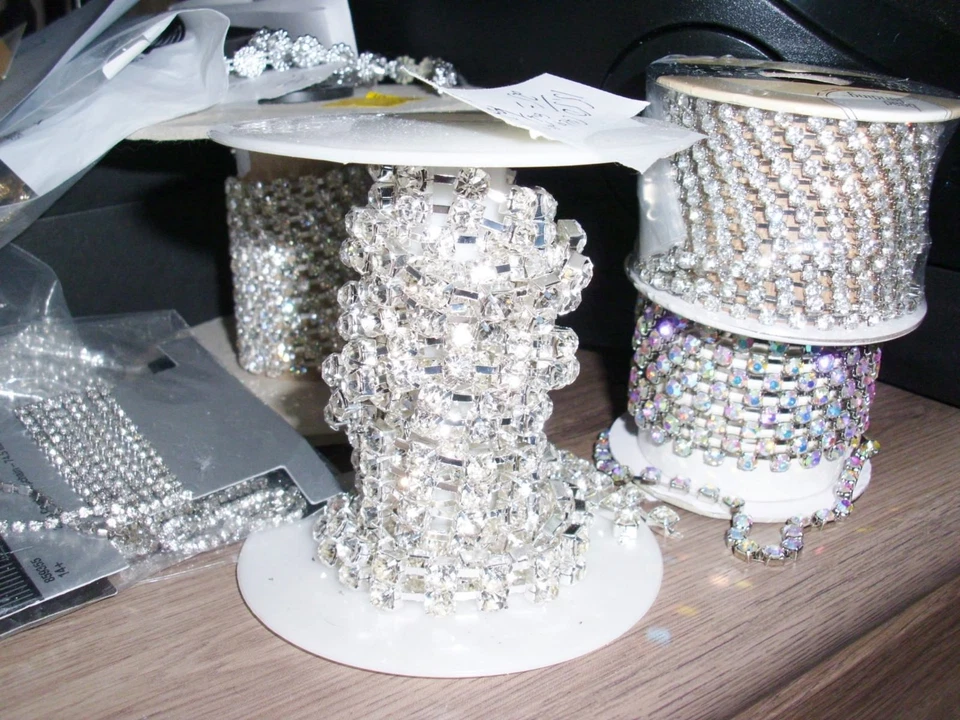 Пара французских мини-заколок с зажимом AAA хрустальные стразы посеребренные свадебные - Изображение 4 из 4