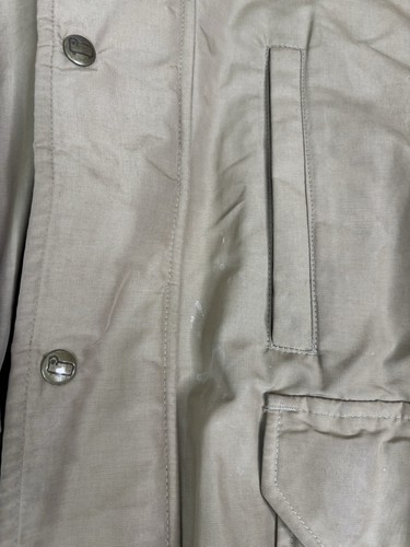 Vintage Woolrich Coyote Fur Full Zip Hooded Jacket Men’s Size Large Beige - Picture 4 of 13