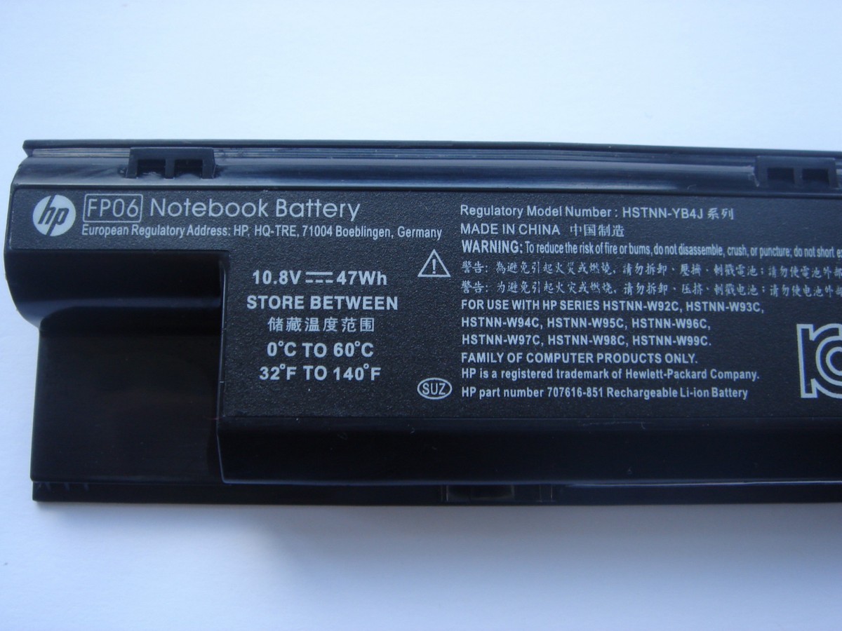 BLESYS Akku Für HP ProBook 440/450/455/470 G0/G1/G2 – 4400 MAh, 10,8 V, 6-Zellen, Schwarz
