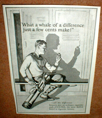 FATIMA Cigarettes Liggett & Myers L&M 1924 American Magazine Print Ad  Vintage
